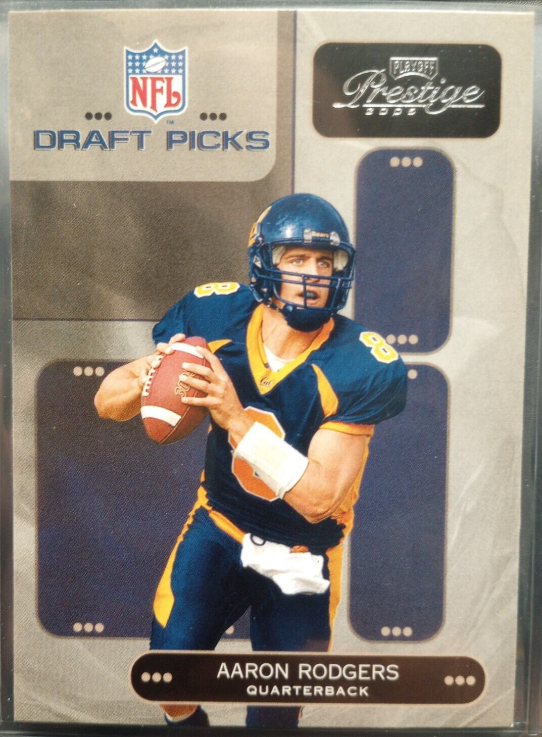 2005 Playoff Prestige Draft Picks Aaron Rodgers (DP-2) insert - rookie year!