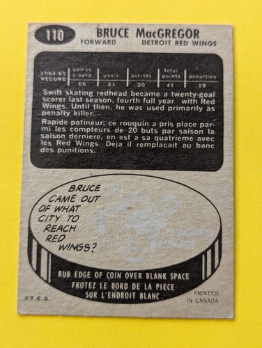 1965-66 Topps Hockey Cards NHL U - Pick Complete Your Set - Picture 183 of 205