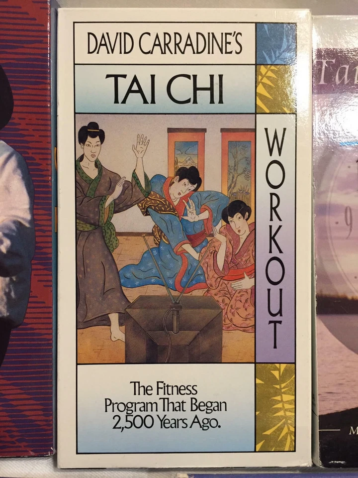 Lot of 5 Tai Chi Workout VHS Tapes Cassettes David Carradine Yang Long & Short Foto 4 de 4