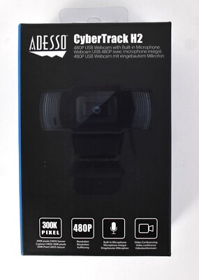 Adesso Cybertrack H2 480p USB Webcam w/ Built-In Microphone