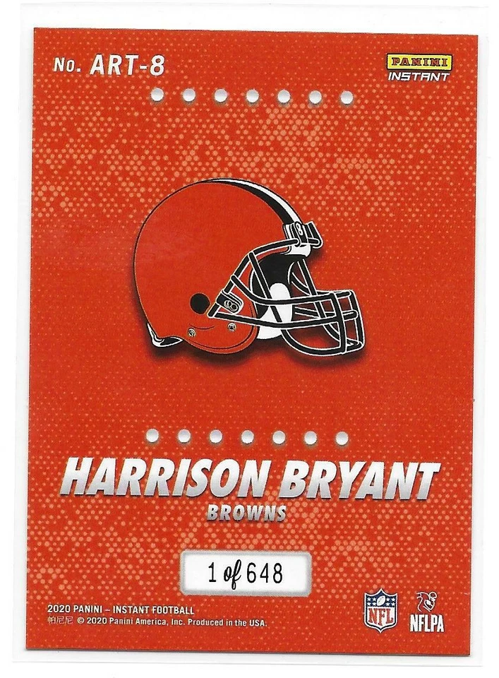 2020 Panini Instant Harrison Bryant All-Rookie Team Rookie Card /648 - Image 2 of 2