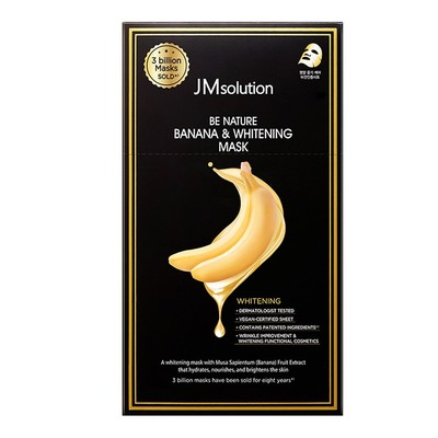 [JMsolution] Be Nature Banana & Whitening Mask - 1pack (10pcs)