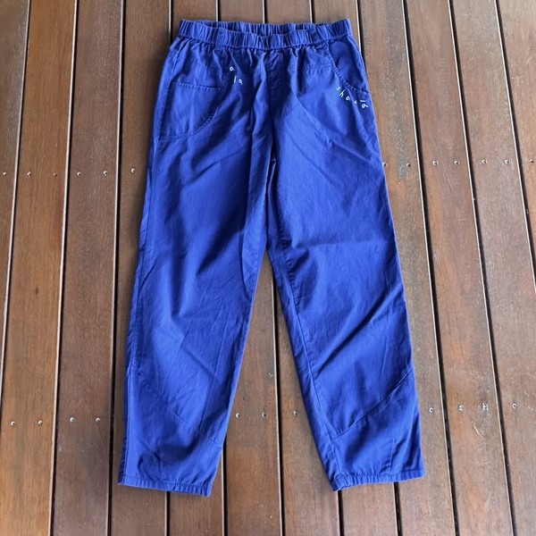 A La Sha Size M Blue Pants Straight Leg Cargo Casual