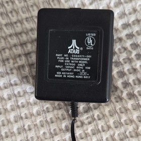 Atari 7800 Black Console Bundle w/ Controllers, Power Adapter, RF, 10 Games