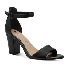Tamaris Women's Black Leather Heels Casual Pumps Fashion 28326-42-001