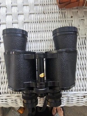 Vintage Super Zenith 7 x 50 mm field binoculars with strap & Lens