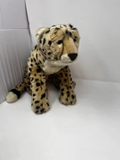 2012 Cheetah Plush 30" Head to Tail FAO Schwarz Toys R Us Realistic Stuffed