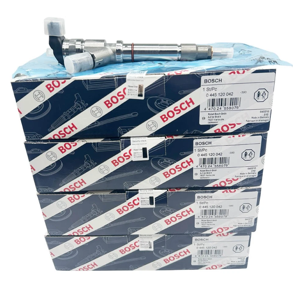 8X Bosch 0445120042 OEM Fuel Injectors For 2006-07 Chevy GMC Duramax LBZ Hummer Foto 3 de 4