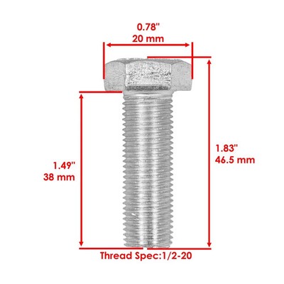 301069 B-349 54'' Deck Blade & Bolt For Dixie Chopper Zee 2 13-18 / Zee 2 Rev1 16