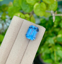 Natural Santa Maria Aquamarine Loose Gemstone Buy Online | Top Quality 5.05 CT