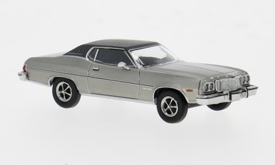 Brekina 19734 - 1/87 Ford Gran Torino, silber/dunkelgrau, 1976 - Neu