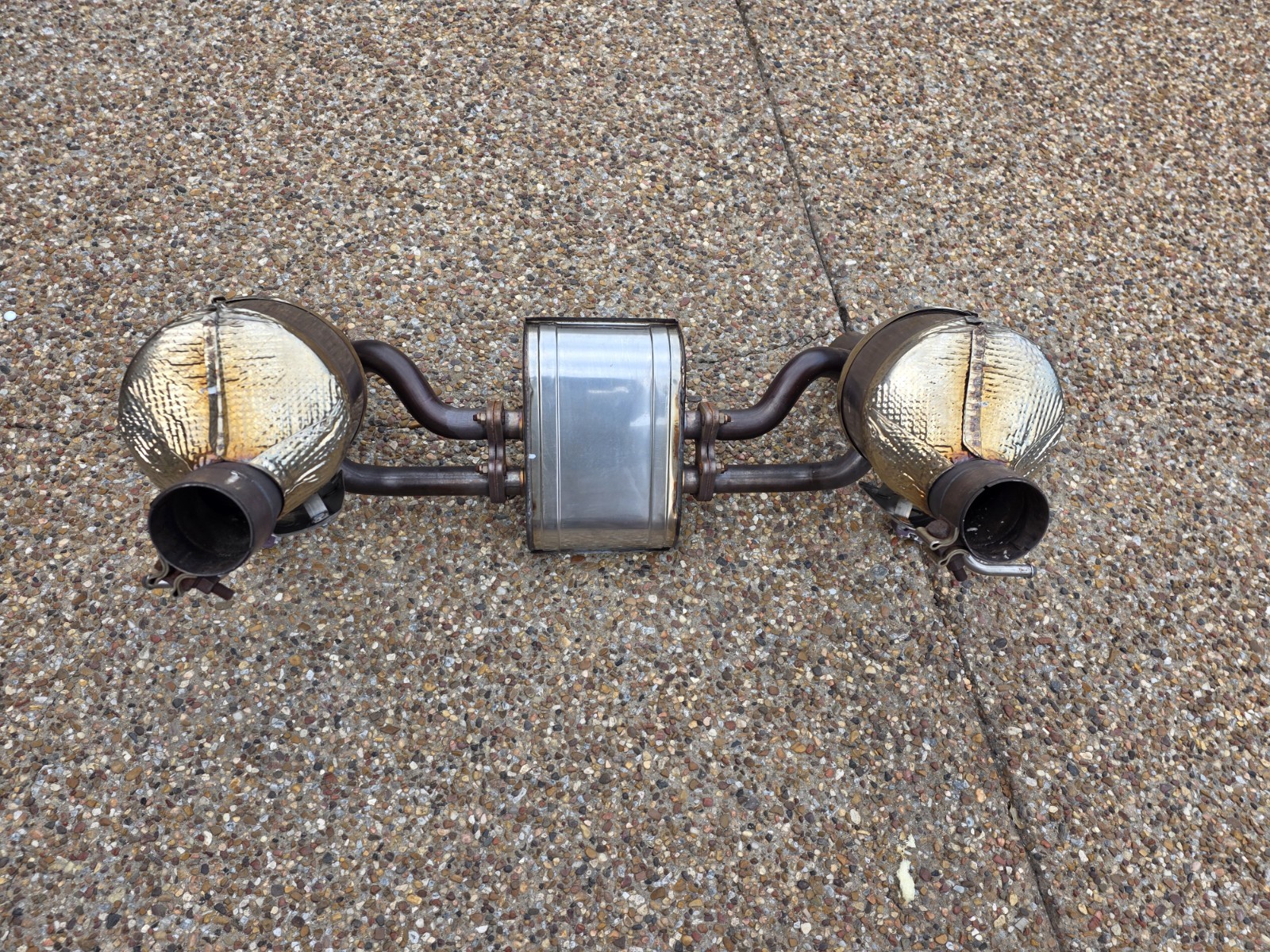 FERRARI 488 PISTA OEM EXHAUST CENTER SILENCER & (LEFT & RIGHT) GPF SYSTEM
