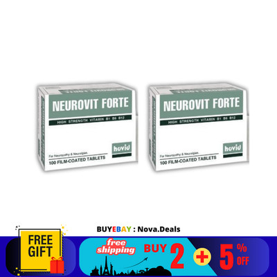 2 X HOVID NEUROVIT FORTE VITAMIN B1 B6 B12 100's für Nervenfunktion