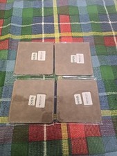 Coasters Leather 4x4 Vegan Leather Brown Bundles of 4 NEW OLD STOCK DIY Crafting