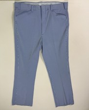 Sears Kings Road Shop Men  s Powder Blue White Striped Pants 40x30 Perma Prest