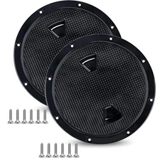 2X 8" Black  Non Slip Inspection Hatch Boat Hatch Cover Deck Hatch Plate