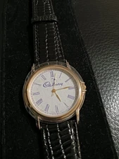 Rare Vintage Cadbury Chocolate Promotional Wristwatch Leather Band 24cm