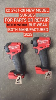 Milwaukee (2) 2761 20 M18 FUEL SURGE 1/4" Hex Impact Drivers | PARTS! 2025