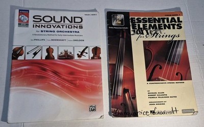 Violin Method Book Lot Essential Elements Book 1 Sound Innovations Book 2