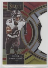 2023 Select Premier Level Red & Yellow Prizm Die-Cut Clark Phillips III #109 rw9