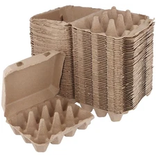 45 PCS 12 Count Egg Cartons Bulk, 11.8 x 4.7 x 2.7 Inch Paper Pulp Egg Trays ...