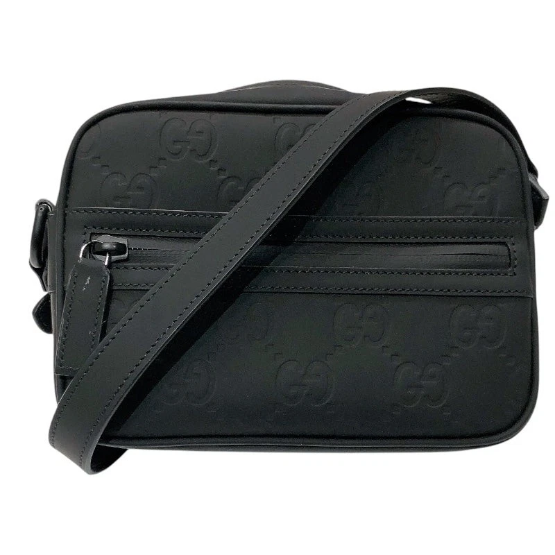 Mini épaule effet caoutchouc GUCCI 771321 caoutchouc noir GG #2071