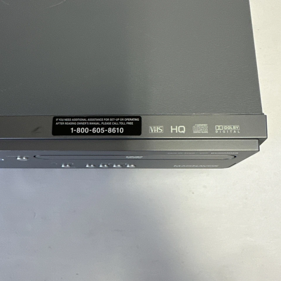 Reproductor de DVD Magnavox DV200MW8 Video VCR VHS Probado Funciona - Cabezales Limpios Foto 4 de 4