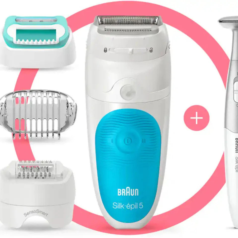 Braun - Depiladora Silk-épil 5 - Blanca/Azul Foto 2 de 4