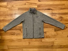 Patagonia Better Sweater Full Zip Gray Pullover Jacket Fleece Pocket Mens Medium