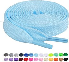 Booyckiy 2 Pairs 2/5" Flat Shoe Laces for Sneakers 26 Colors Shoelaces