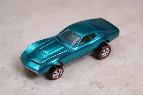 Restored Hot Wheels Redline - HK Custom Corvette in Aqua!! Free Shipping!!