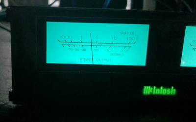 OLD SCHOOL MCINTOSH MPM4000 METER NEW BULBS WORKS PERFECTLY