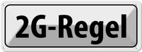 Blechschild 10X27 Cm 2G-Regel Warnschild Hinweisschild Sicherheit Vorsicht Deko