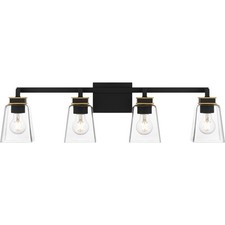 Quoizel ALY8632 Almany 4 Light 33"W Vanity Light - Black