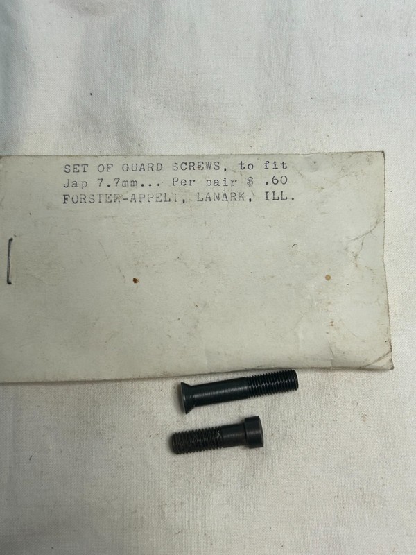 Forster Trigger Guard Screws