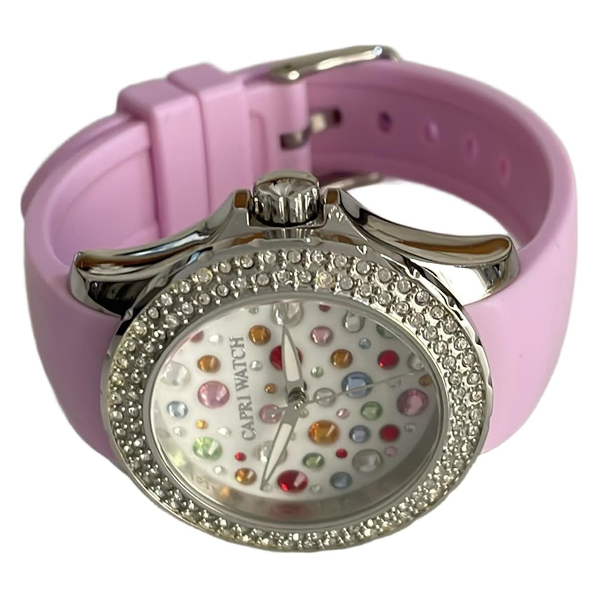 CAPRI WATCH / クォーツ腕時計/アナログ/ラバー/WHT/316L Auth CAPRI WATCH - 316L 2*** Pink Unisex Wrist Watch | eBay