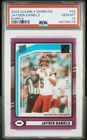 2024 PANINI CLEARLY DONRUSS PURPLE #52 JAYDEN DANIELS ROOKIE RC 46/75 PSA 10