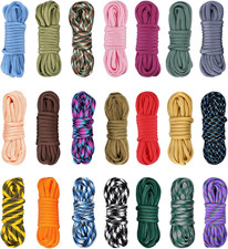 Paracord 21 Colors 13 FT,550 Paracord Craft Kit for Making Bracelet