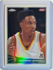 Brandon Jennings ROOKIE CARD RC 2009-10 Topps Chrome REFRACTOR /499 #102 BUCKS