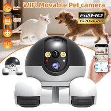 DualLens WiFi Home Security Camera Smart Night Vision Robot Surveillance Movable