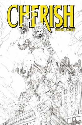 CHERISH #1 VARIANT CVR G 20 COPY INCV SILVESTRI & EBAS B&W DYNAMITE