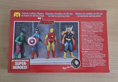Marvel Avengers Mego Worlds Greatest Super Heroes Goldmünze & Leerbox