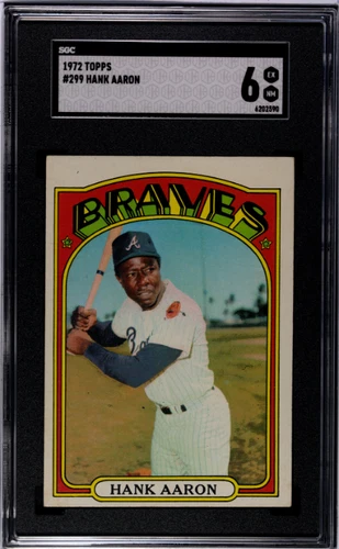 1972 Topps #299 Hank Aaron SGC 6
