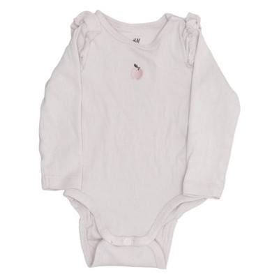 H&M, Body, Größe: 62, Grau, Baumwolle/Elasthan, Sonstiges, Mädchen #EHm