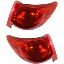 For Chevy Traverse Tail Light 2009-2012 Driver and Passenger Pair Outer Red Lens