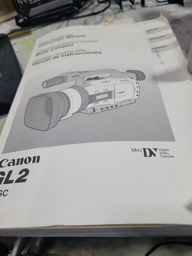 Canon GL2 Videokamera Mini-DV & SD-Karte schaltet Bandauswurf ein funktioniert hat Netzteil - Bild 5 von 8