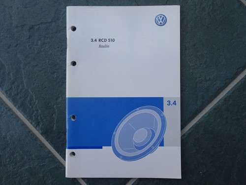 Bedienungsanleitung CD-Radio  VW  "RCD 510"