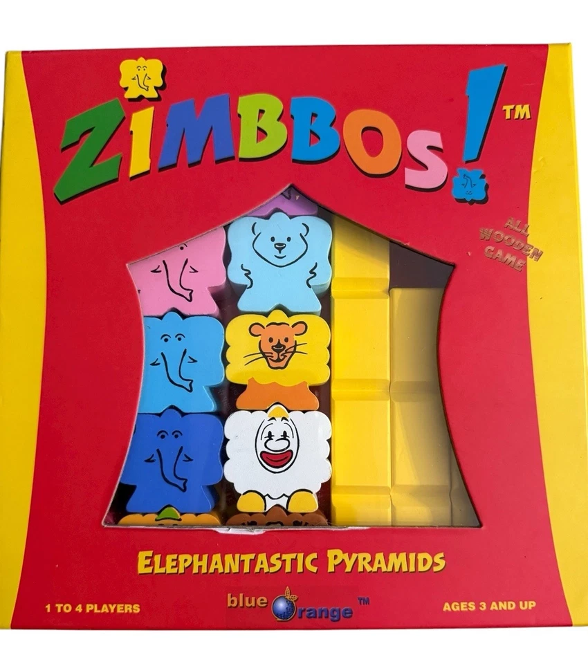 Blue Orange Games ZIMBBOS Elephantastic Pyramids Complete Wooden Strategy F6 - Image 2 of 4