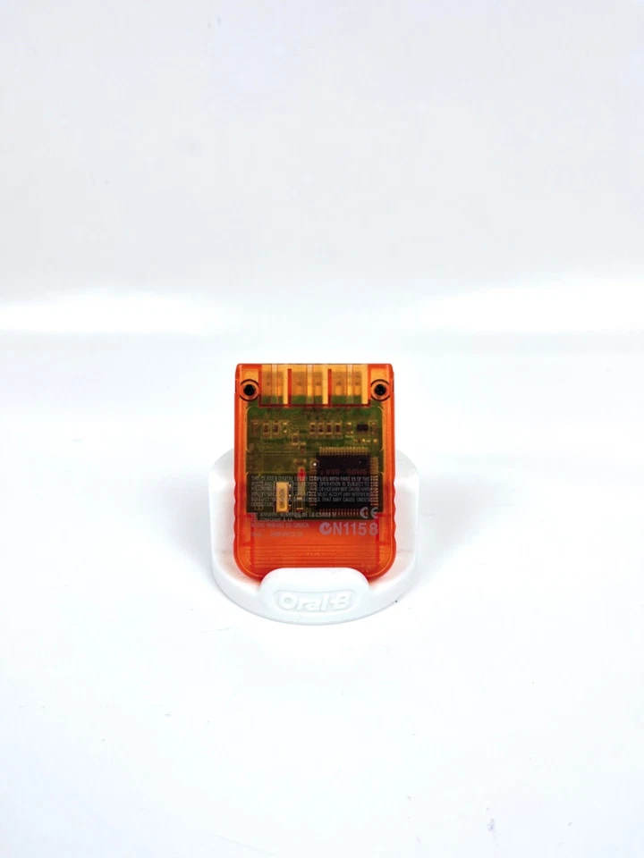 Sony SCPH-1020 1MB Memory Card - Arancione Fluo Trasparente - Immagine 2 di 4