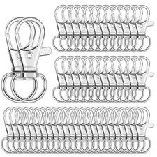 150 Pcs Swivel Key Chain Lanyard Carabiner Hook For Key Chain Rings Lanyard